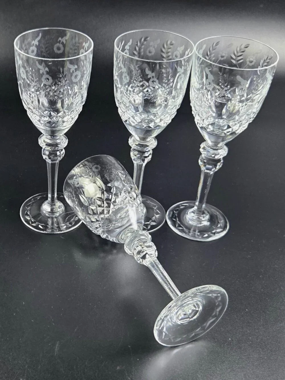 Vintage Rogaska Gallia - Water Wine Goblets - Set of 4 - Discontinued